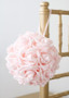 Pink Foam Rose Kissing Ball - 6.5"