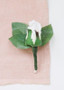 Bundle Of 4 - Cream Rose Boutonniere - 4.5" Tall