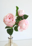 Natural Touch Artificial Roses In Blush - 21" Tall