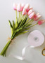 Mini Real Touch Tulips Bundle In Pink - 15" Tall