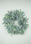 Flocked Artificial Seeded Eucalyptus Wreath - 22"