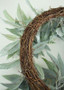 Flocked Artificial Seeded Eucalyptus Wreath - 22"