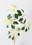 Cream White Fake Tropical Citrus Blossom Flower Branch - 29" Tall