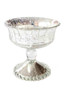 Antique Silver Mercury Glass Centerpiece Bowl