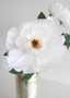 White Peony Silk Flower - 21" Tall (Bundle Of 3)