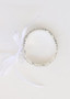 Sparkling Silver Rhinestone Corsage Wristlet Bracelet - .5" Wide