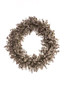 Large Fake Eucalyptus Fall Wreath In Mauve - 22.5"