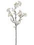 Apple Blossom Artificial Branch In Cream White