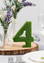 Artificial Moss Table Numbers Set For Tables 1 To 15 - 4.5" Tall