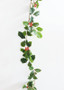 Artificial Holly Leaf And Red Berry Christmas Garland - 6' (Bundle Of 2)
