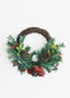 Artificial Pine Holiday Wreath With Cones - 20"