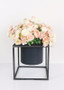 Metal Floral Planter Stand With Pot