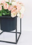 Metal Floral Planter Stand With Pot