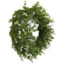 18" Eucalyptus Double Ring Wreath With Twig Base (4541)