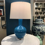 Turquoise Globular Vase Medium Lamp (L1802M-TQ)
