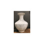 White Crystal Shell Ridged Vase Small (1439-W)