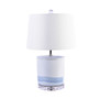 Blue And White Brushstroke Tea Jar Large Table Lamp (L8121-L)