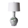 Celadon Dragon Globular Vase Table Lamp (L1566)