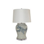 Blue And White Yuan Dragon Open Top Jar Lamp (L1486-BW)