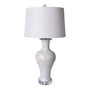 Lamp White Crystal Shell Fishtail Vase Medium (L1432-W)