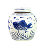 Blue And White Ming Jar Fish Motif (1603B)