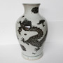 Black Dragon Kwanyin Porcelain Vase (1560)