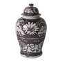 Rusty Brown Silla Flower Temple Jar (1559)