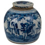 Vintage Ming Jar Enchanted Children Motif - Large (1217D-L)