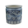 Blue And White Porcelain Fish Planter With Lion Handle (1155A)