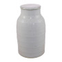 Busan White Flat Lidded Porcelain Jar Short (1442S)