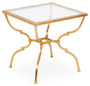 Antique Gold Quatrefoil Nest Table (HC719)