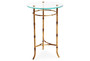 Antique Gold Bamboo Side Table (HC629)