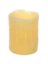 Led Wax Dripping Pillar Candle - Wax/Plastic (Bundle Of 6) (38603)