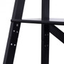 4-Tier Leaning Free Standing Ladder Shelf Bookcase (HW66096BK)