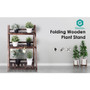 3 Tier Outdoor Wood Design Folding Display Flower Stand (HW66240)