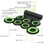 Set 7 Kit Electronic Roll Up Pads Midi Drum -Green (MU70010GN)