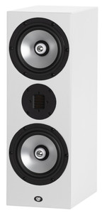 RBH Signature Reference 661-SF/R – Stand Mount Bookshelf Speaker, white cabinet, silver drivers