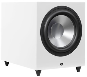 RBH Signature Reference 12P-SF/R – 12" Powered Subwoofer white cabinet with silver driver