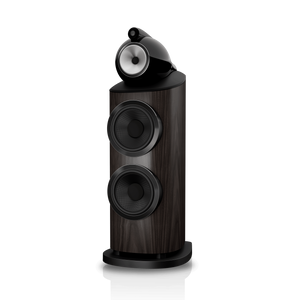Bowers & Wilkins 801 D5 – Floorstanding Tower Speaker Dark Walnut front right without grille