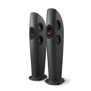 KEF Blade One Meta – Floorstanding Tower Speaker ,Charcoal Grey/Red