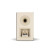 Dali Kupid – Bookshelf Speaker (Priced Per Speaker, ONLY Available in Pairs) back rear Caramel White