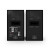 Klipsch The Fives II – Powered Stand Mount Bookshelf Speaker Pair black ash back panel controls rear inputs outputs