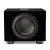 REL Serie S – Carbon Special Black Label – 2 x 12" Powered Subwoofer front without grille