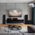 Klipsch Reference R-605FA – Floor Standing Tower Speaker (Single) in a living room home theater system