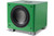 REL T/9x SE – 10" Powered Subwoofer GREEN WITH ENVY front right without grille