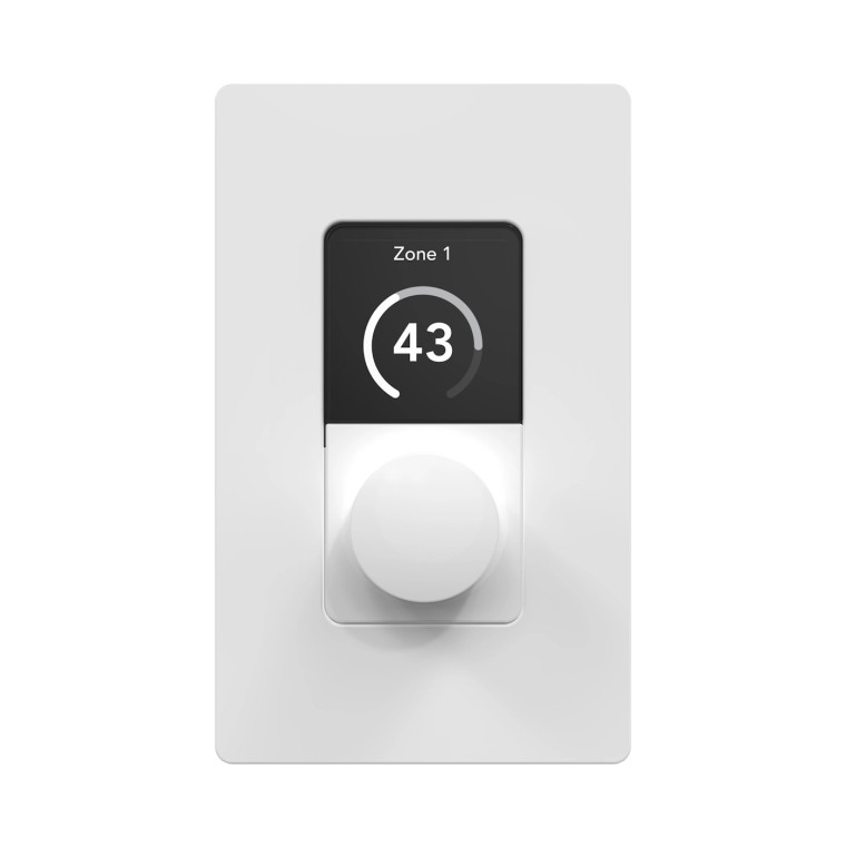 Integra ZC1 – Audio Zone Controller, volume knob, white, dark background LCD screen, rectangle plate