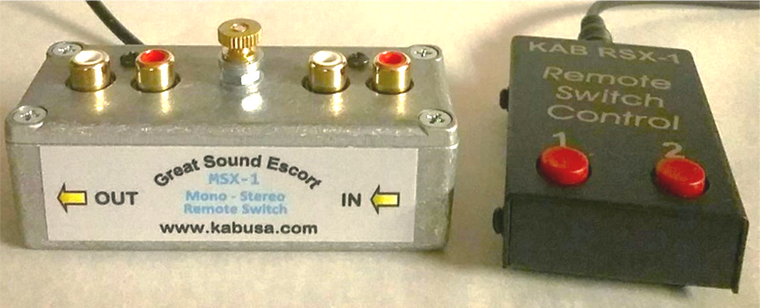 KAB MSX-1 and RSX-1 – Mono Stereo Remote Switch and Remote Control