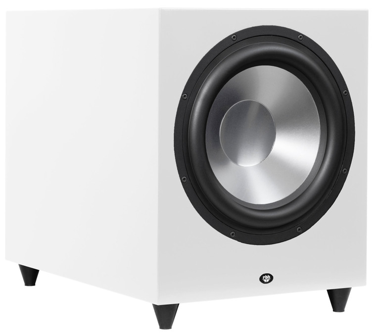 RBH Signature Reference 12N-SF/R – 12" Passive Subwoofer white cabinet with silver driver