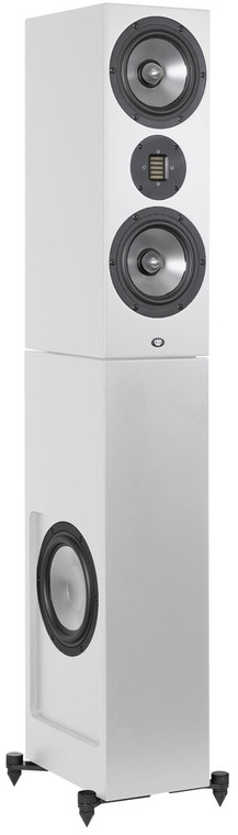 RBH Reference 621-M – Floorstanding Tower Speaker white cabinet silver drivers