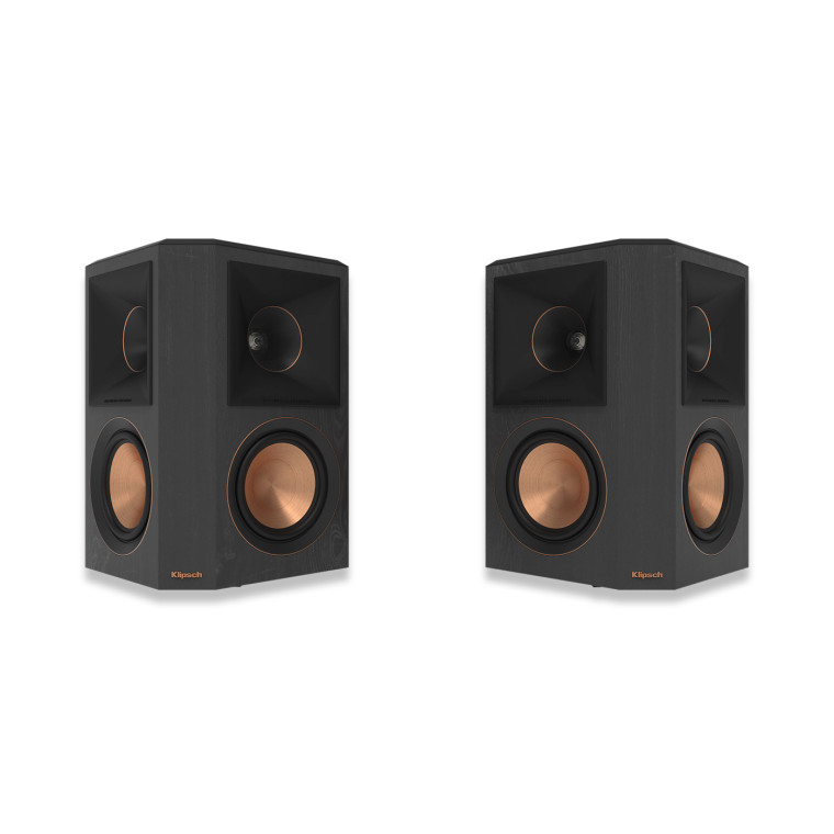Klipsch Reference Premiere RP-502S II – On Wall Dipole Surround Sound Speaker Pair ebony black